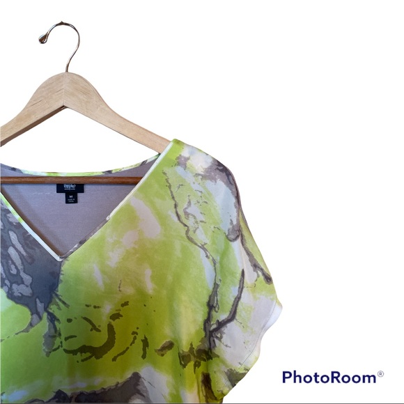 Mossimo Medium Marble Print Spring Short Sleeve Top - Picture 2 of 4